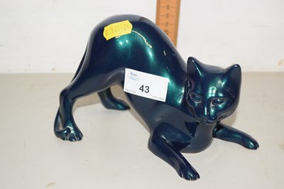 Lot 43 - Crouching Cat Figure