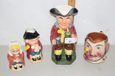 Lot 57 - Collection four various Character Jugs