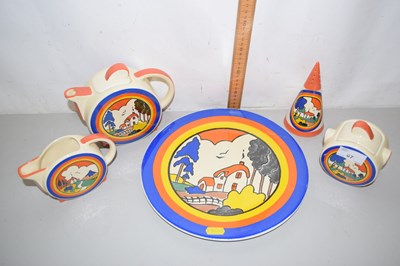 Lot 67 - Modern Moorland Art-Deco style Tea Set