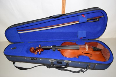 Lot 74 - Cased Violin