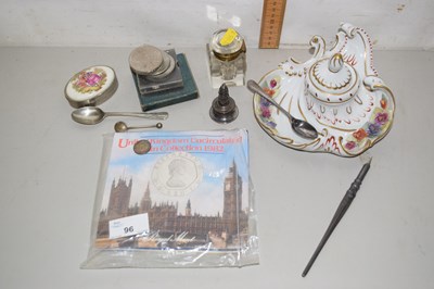Lot 96 - Coins and Collectibles, inc two Inkwells,...