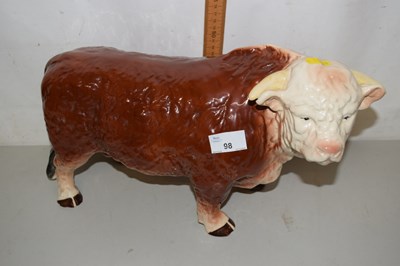 Lot 98 - Large and impressive ceramic Bull Figure