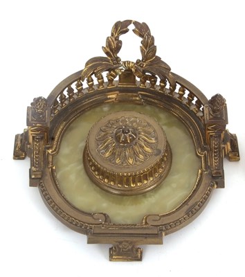 Lot 104 - Brass Inkwell