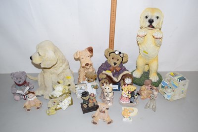 Lot 177 - Collection of various model dogs, teddy bear...