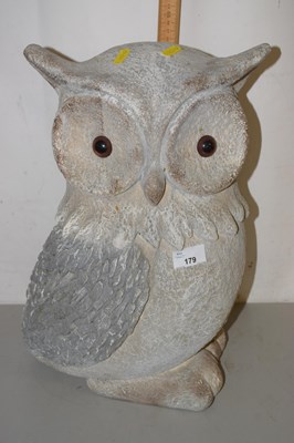 Lot 179 - Large pottery owl