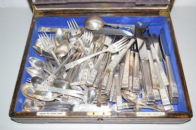 Lot 180 - Canteen of silver plated cutlery
