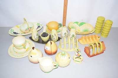 Lot 181 - Collection of various Carlton ware, cruet...