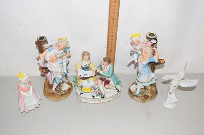 Lot 196 - Collection various continental porcelain...