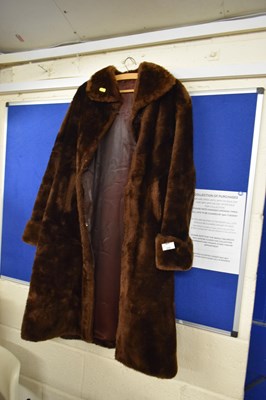 Lot 208 - Vintage fake fur coat