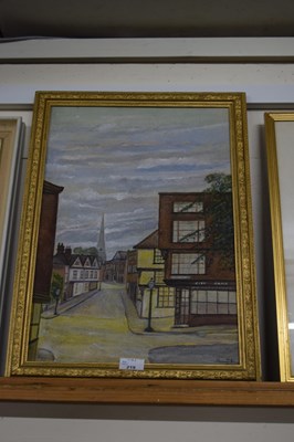 Lot 219 - Study of Princes Street Norwich, oil on board
