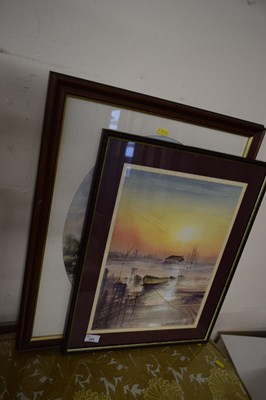 Lot 224 - Bersford, study of a river scene with boats...