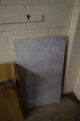 Lot 231 - Grey marble cabinet top