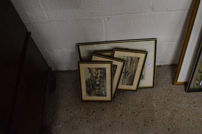 Lot 239 - Coloured print, 'Coursing' together with...