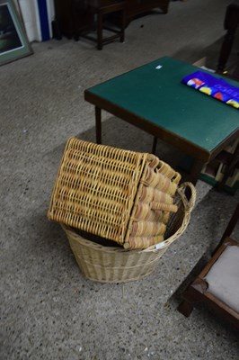 Lot 260 - Wicker hamper and a laundry basket
