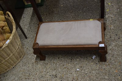 Lot 261 - Hardwood framed foot stool