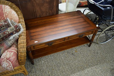Lot 283 - Modern dark wood coffee table