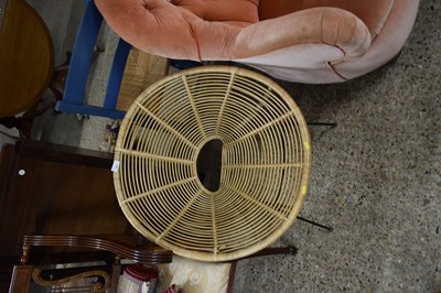 Lot 287 - Retro bamboo and metal framed chair