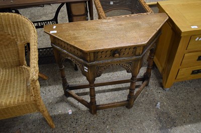 Lot 292 - Carved oak hall table