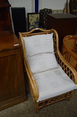Lot 323 - Bamboo framed conservatory chair