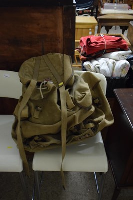 Lot 332 - Vintage canvas rucksack