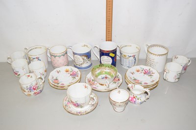 Lot 522 - Qty of Crown Deby 'Posies' teawares together...