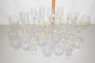 Lot 533 - Qty various drinking glasses