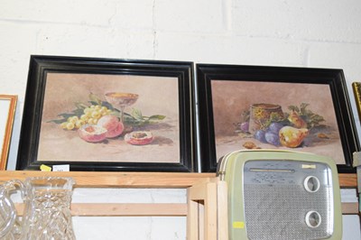 Lot 541 - Pair of 20th century still life oil on canvas...