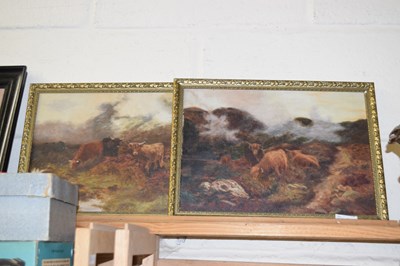 Lot 552 - Pair of reproduction studies of highland cows