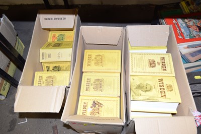 Lot 584 - Three boxes Wisden cricket books