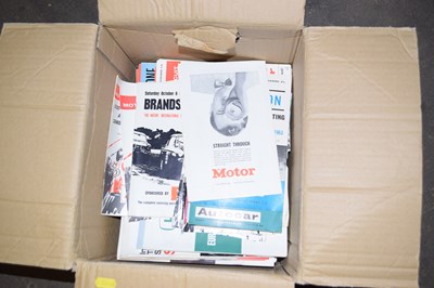 Lot 621 - Box Snetterton and other motor racing programs