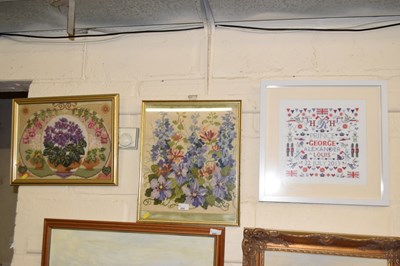 Lot 654 - Two tapestry pictures