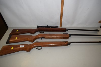 Lot 660 - Three BSA meteor air riffles one with telescope
