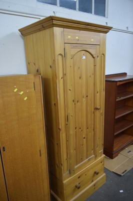 Lot 684 - Pine single door wardrobe