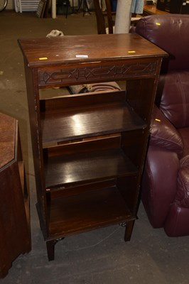 Lot 732 - Open front mahogany book case