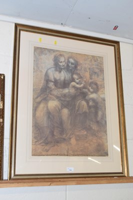 Lot 134 - Coloured print after Leonardo Da Vinci
