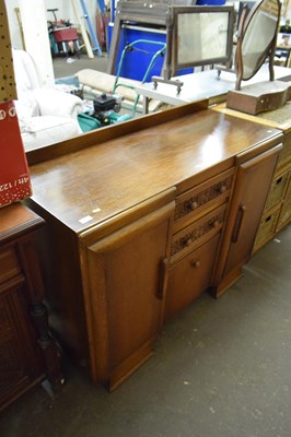 Lot 734 - Early 20th century oak sideboard