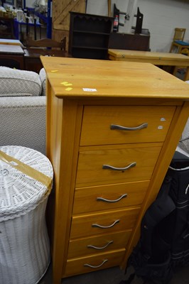 Lot 774 - Modern oak pedestal chest of drawers