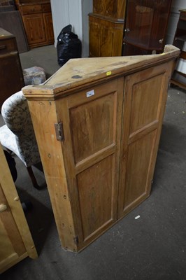 Lot 790 - Victorian pine corner cabinet