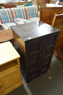 Lot 812 - Dark oak two door cupboard