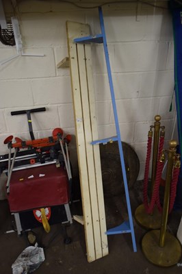 Lot 848 - Two painted wall shelves