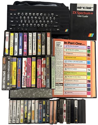 Lot 476 - A Sinclair ZX Spectrum+ with manual, magazine...