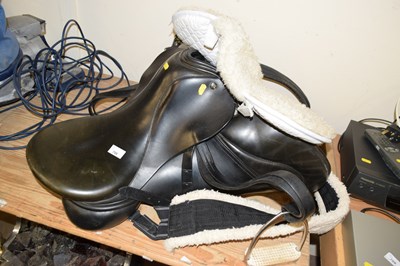 Lot 706 - Symonds leather riding saddle, handmade in...