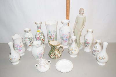 Lot 11 - Collection of various Aynsley and other vases...