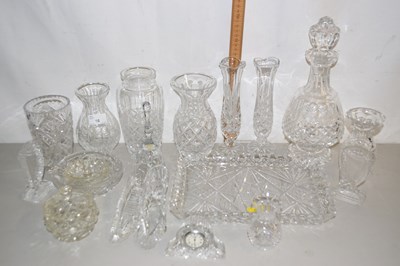 Lot 16 - Collection various crystal glass wares to...
