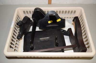 Lot 20 - Group of wooden plate stands