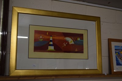 Lot 30 - Coloured print 'A new day dawns'