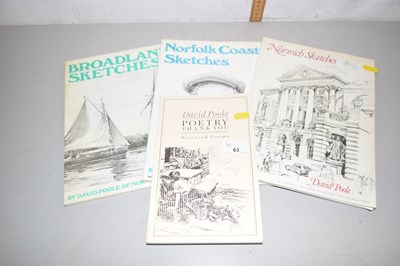 Lot 63 - David Poole Norwich sketches, Noroflk coast...