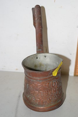 Lot 65 - Vintage copper cezve turkish coffee pot