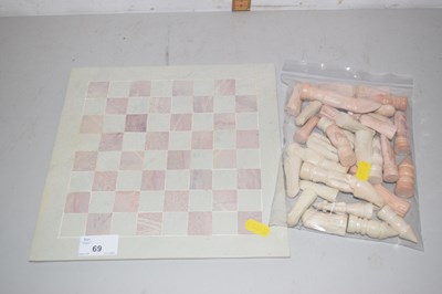 Lot 69 - Modern stone chess set