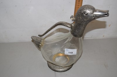 Lot 119 - Novelty duck shaped decanter